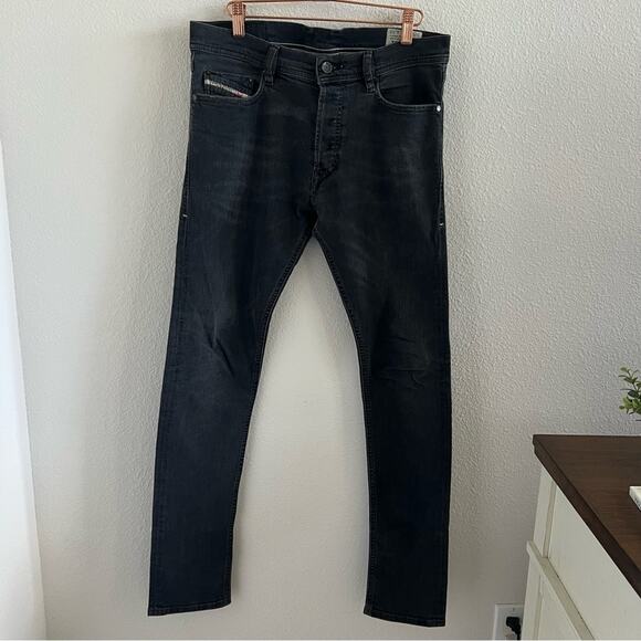 Diesel Other - Diesel Men's Tepphar Slim Carrot Jeans Black Wash Button Fly W27 L32